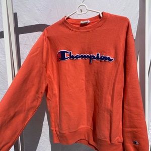Orange Champion Sweatshirt